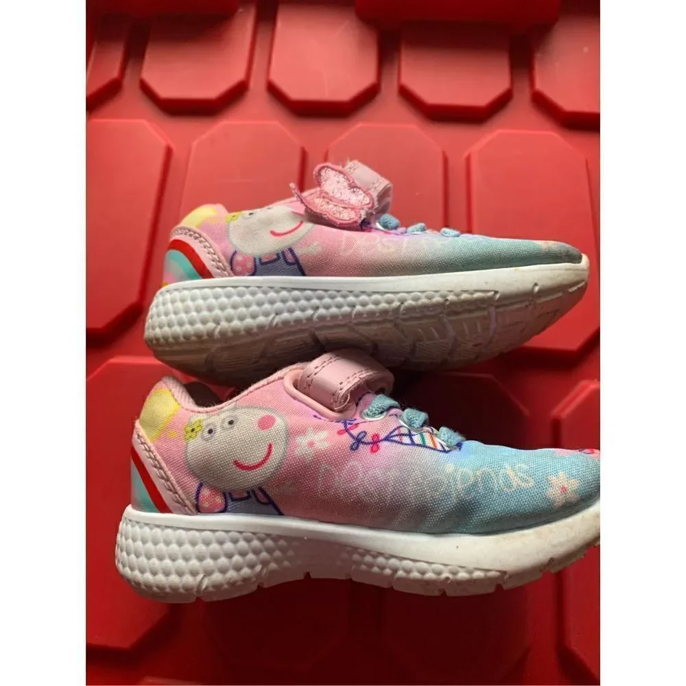 W Lamb Peppa Pig Best Friends Girls Jogger Trainers Pink